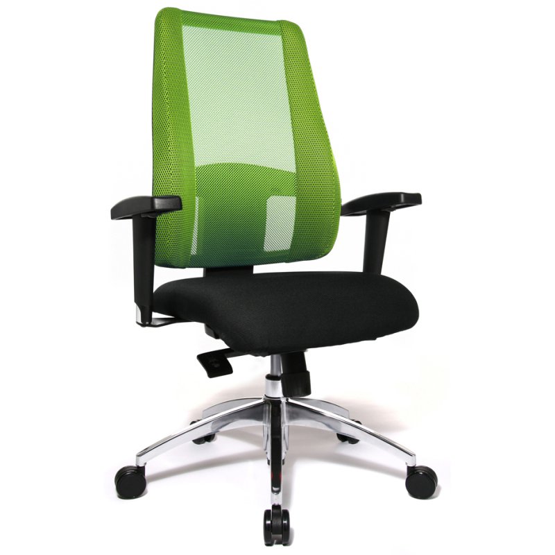 Topstar bureaustoel Lady Sitness Deluxe, zwart/wit, draaibaar